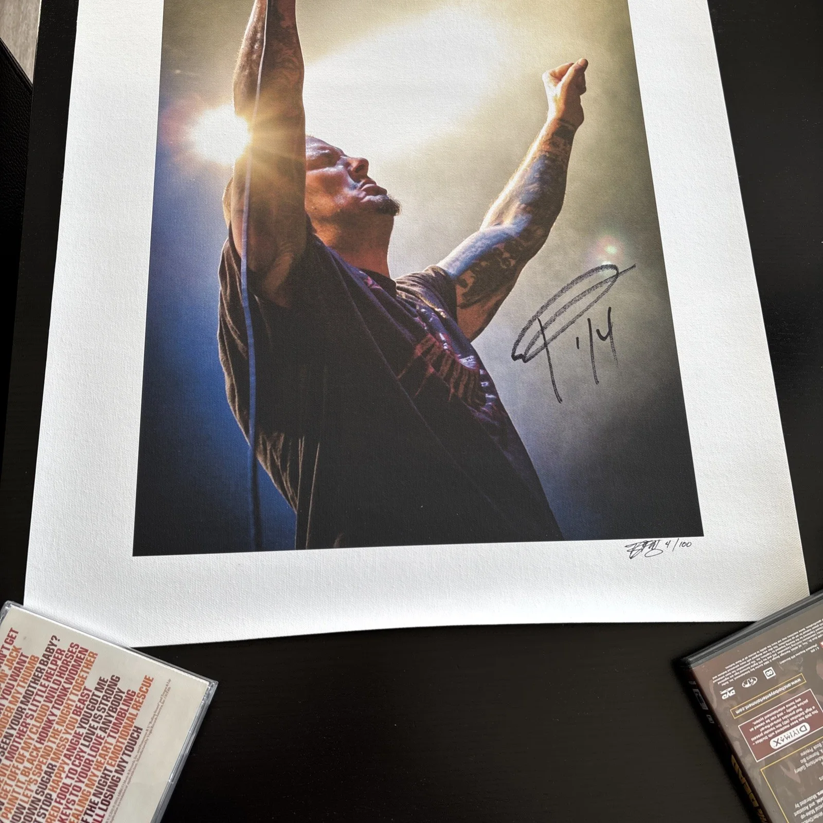 Phil Anselmo Signed Giclee Print 4/100 Rob Fenn Photo 24x18 Pantera Down Metal, изображение 2