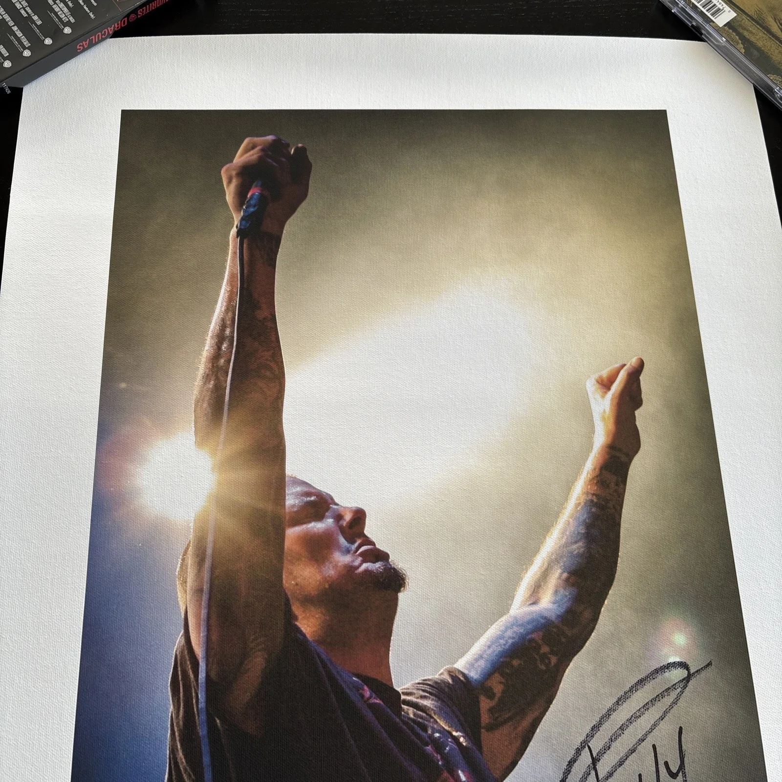 Phil Anselmo Signed Giclee Print 4/100 Rob Fenn Photo 24x18 Pantera Down Metal, изображение 3