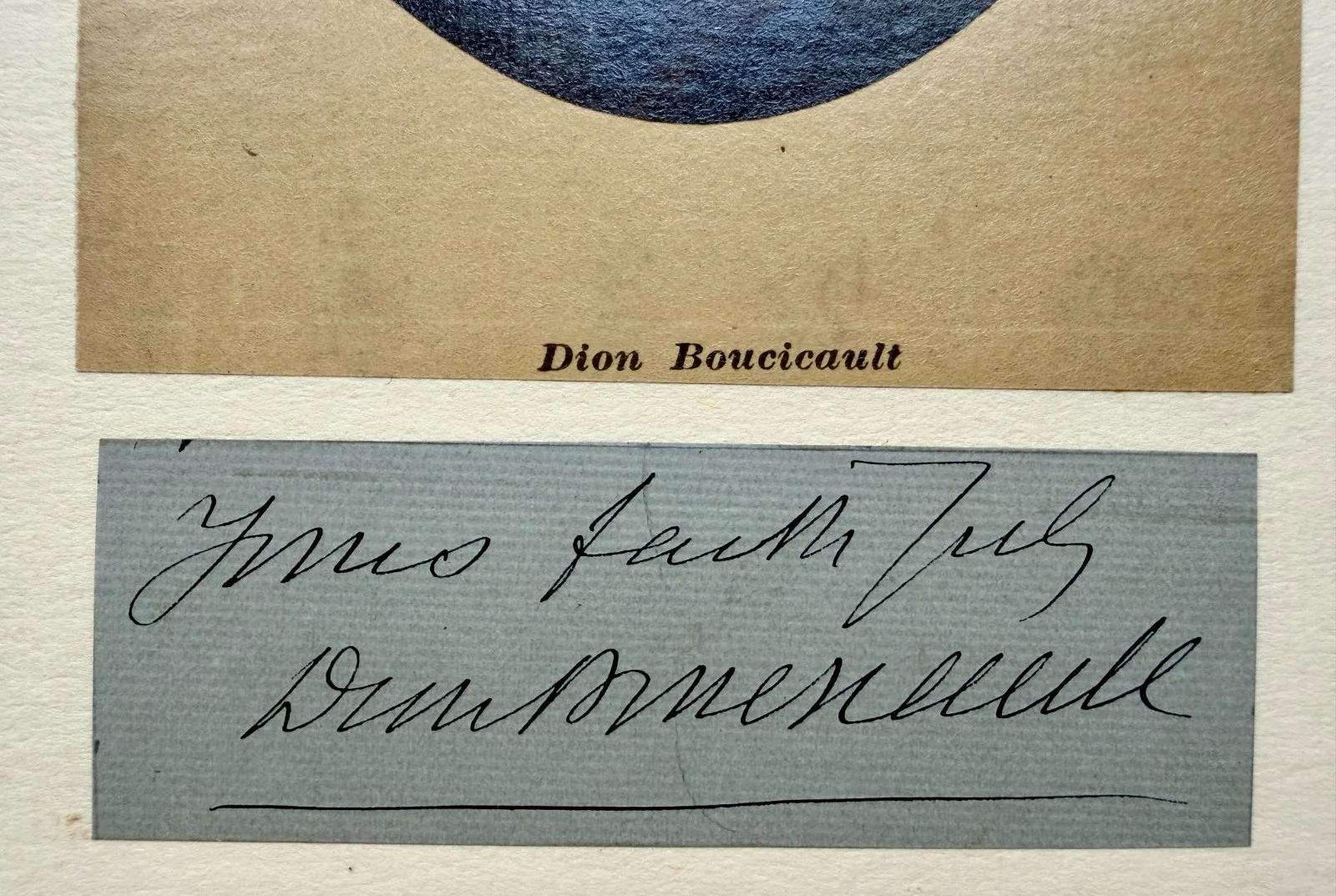 Dion Boucicault — Dion Boucicault Signed Autograph & Photo Portrait Victorian Theatre Playwright, image 3
