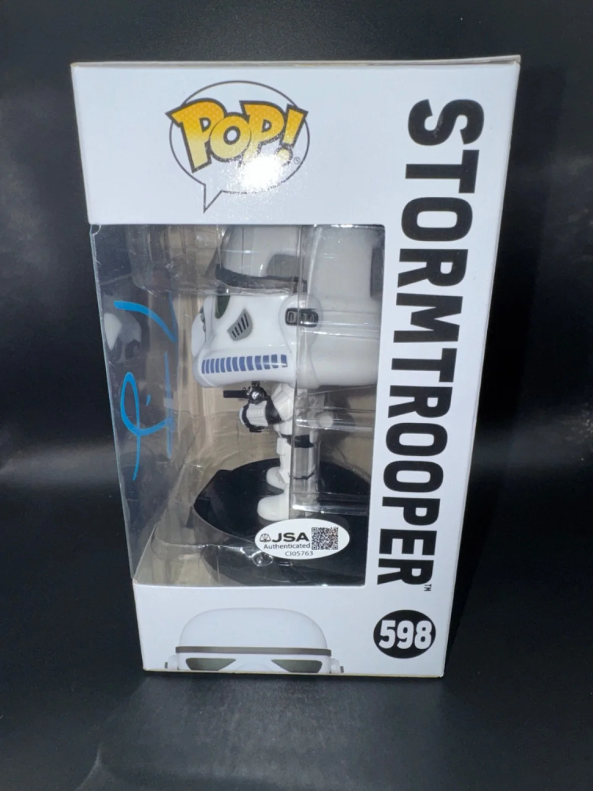 KEVIN SMITH — KEVIN SMITH signed auto STORMTROOPER FUNKO POP FIGURE #598 STAR WARS w/ COA JSA, изображение 3