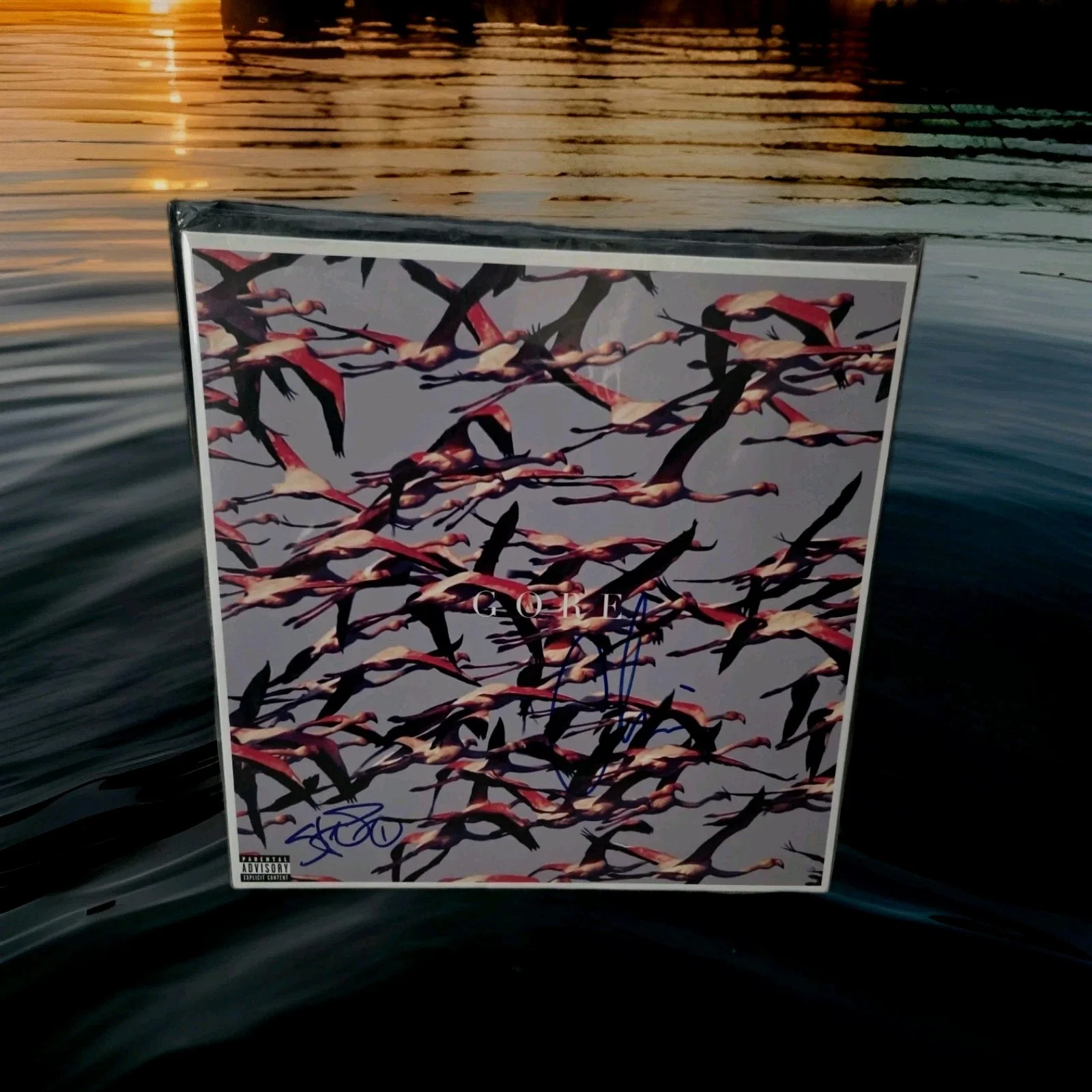 Deftones Chino Moreno And Stef Signed Gore Vinyl Beckett Cert, image 2