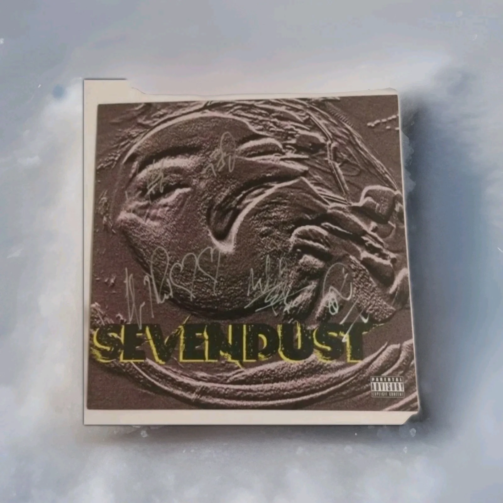 SEVENDUST SIGNED S/T VINYL LP JSA COA LAJON +4 Members. Full Band. Black, изображение 3