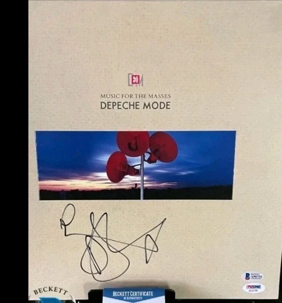 DAVE GAHAN SIGNED DEPECHE MODE LP BECKETT BAS & PSA COA A96736, image 4