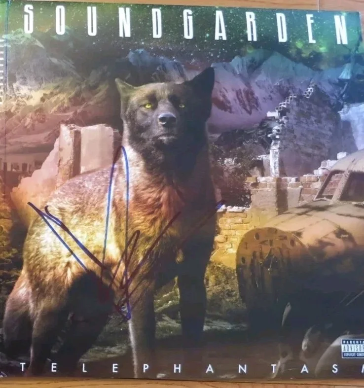 SOUNDGARDEN/CHRIS CORNELL SIGNED LP JSA COA! TELEPHANTASM ALBUM RARE!, image 2