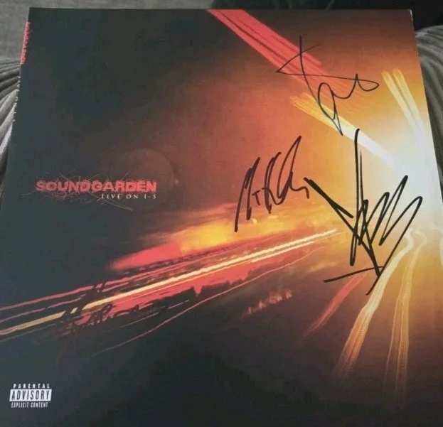 SOUNDGARDEN/CHRIS CORNELL SIGNED Live I-5 LP FULL BAND AUTOGRAPHED JSA COA LOA, image 5
