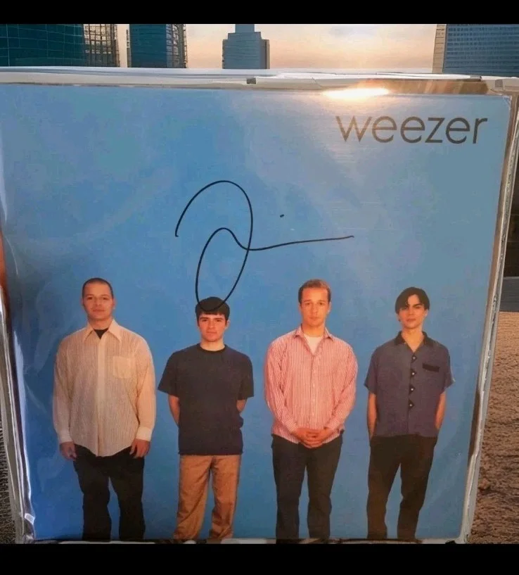 Rivers Cuomo WEEZER SIGNED Lp BECKETT BAS Singer Emo, image 3