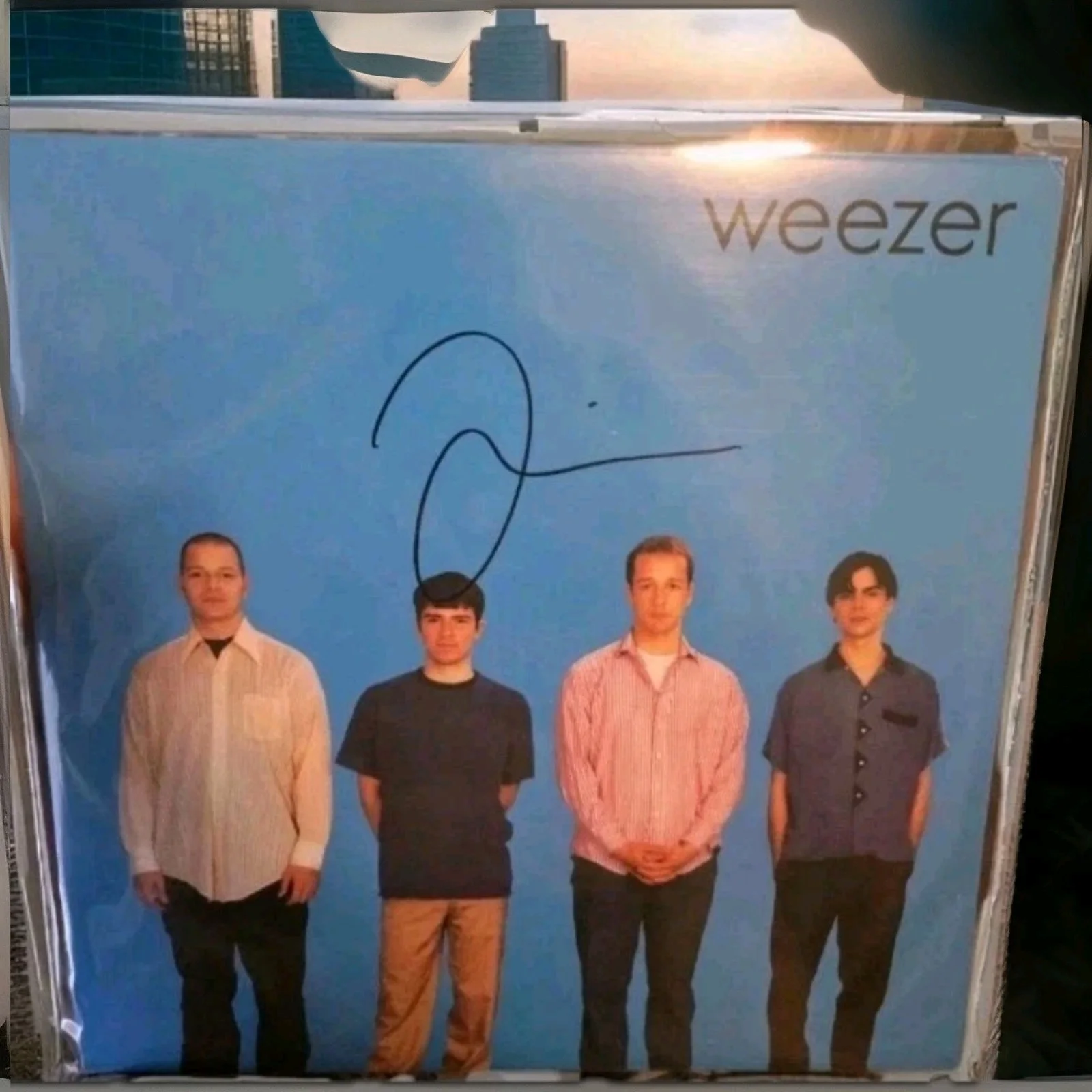 Rivers Cuomo WEEZER SIGNED Lp BECKETT BAS Singer Emo, image 4
