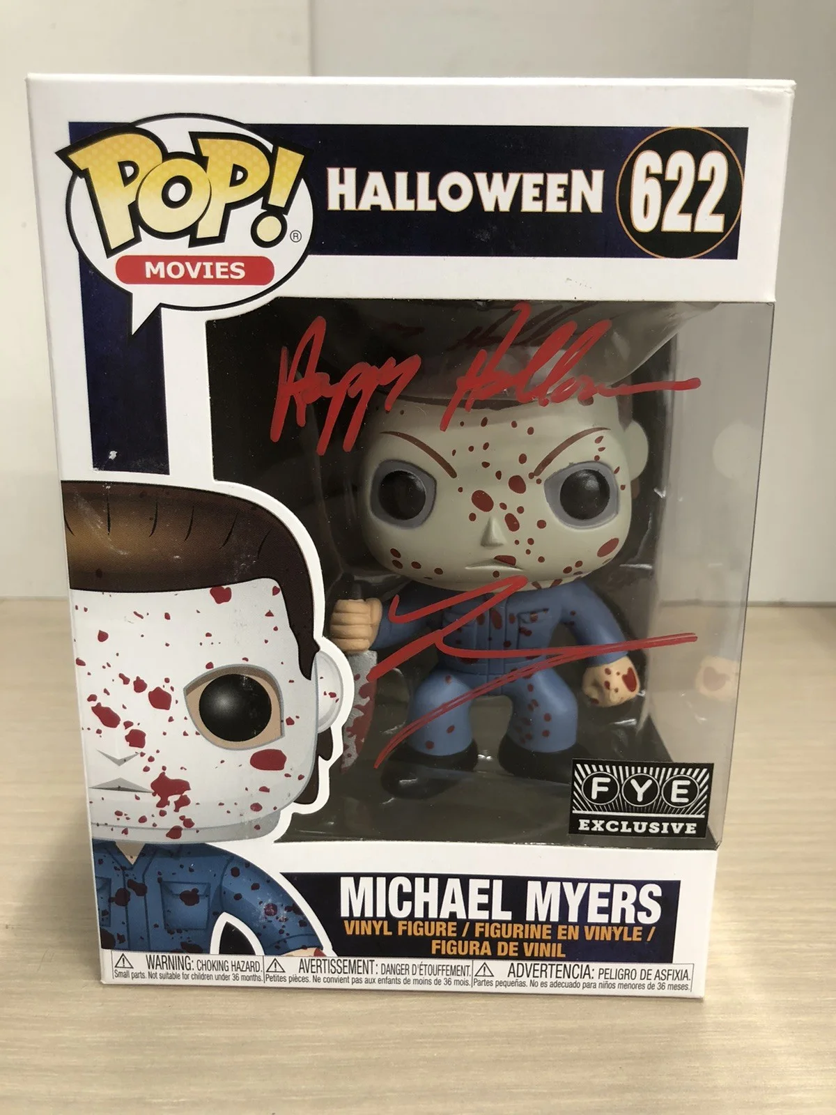Tyler Mane — Autograph Signed TYLER MANE Michael Myers Funko 622 FYE Pop “Happy Halloween”