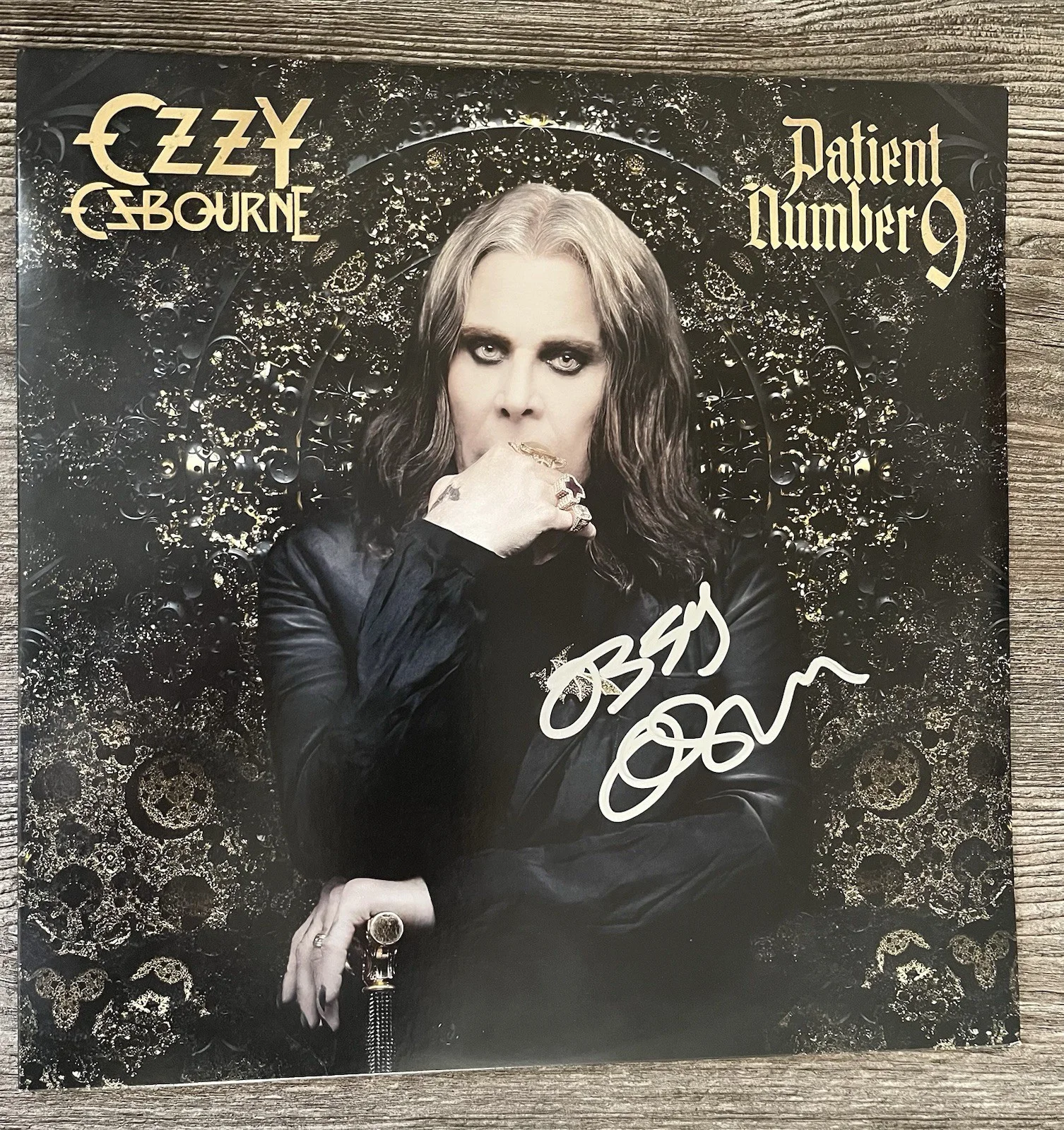 Ozzy Osbourne Signed Patient Number 9 Lp Cover., image 2