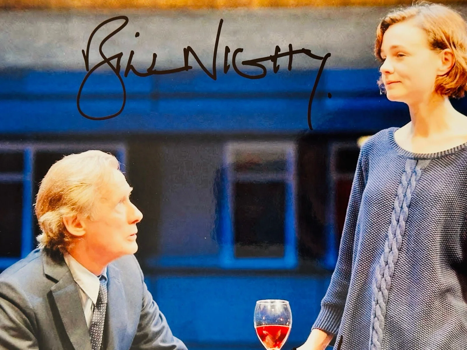 carey mulligan, bill nighy — Carey Mulligan, Bill Nighy signed Skylight 8x10 Photo in person, изображение 2
