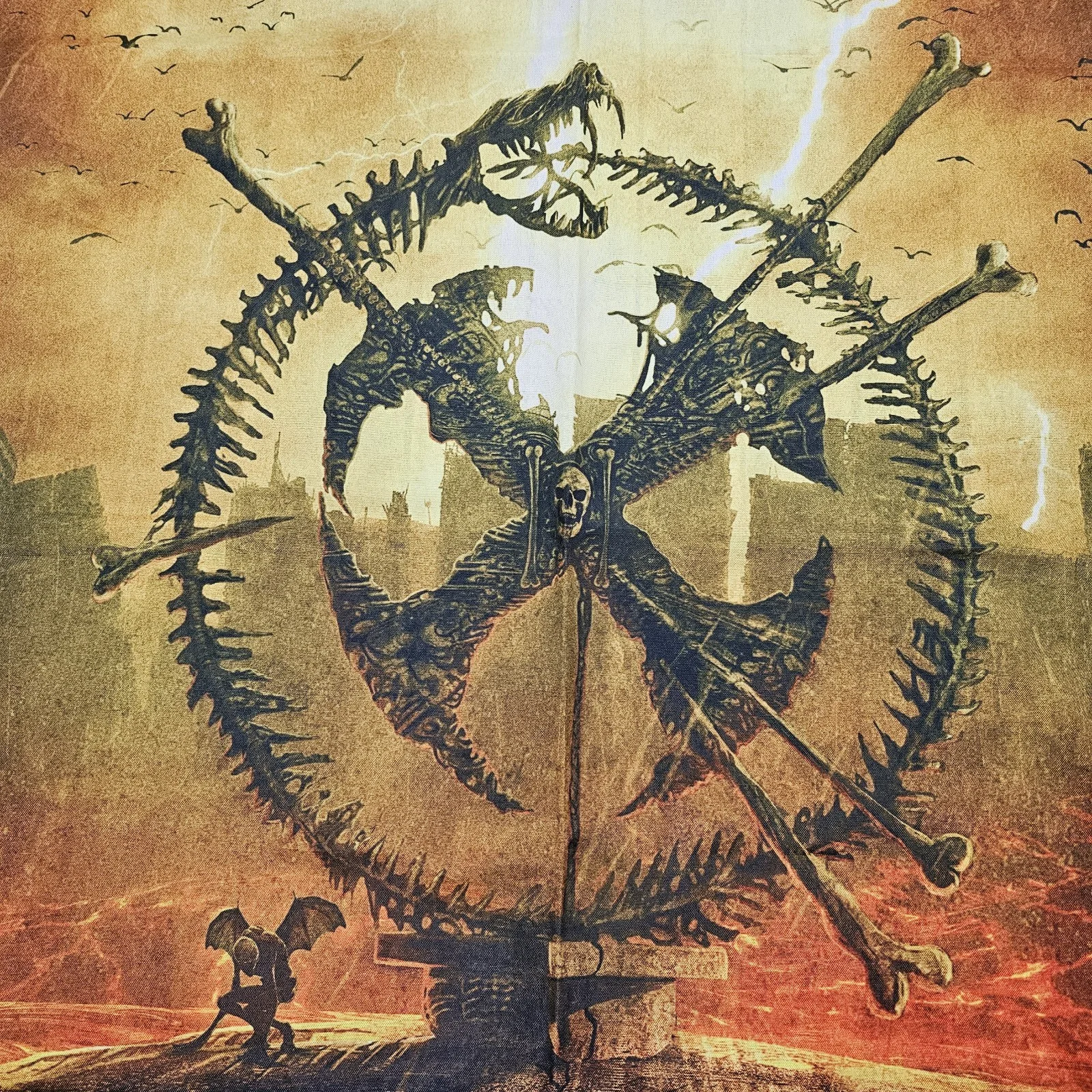 Rare Carnifex World War X 46" X 47" Large Poster Flag Deathcore Metal Nuclear, изображение 3