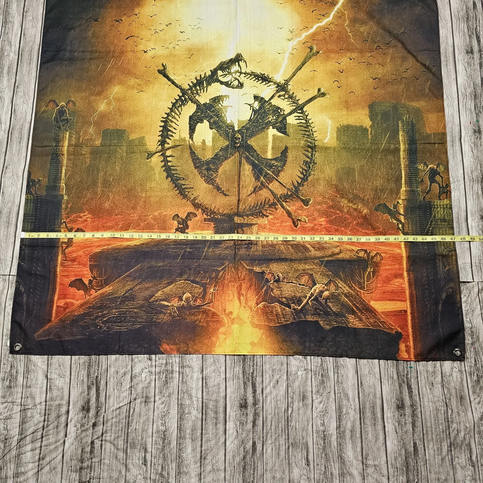 Rare Carnifex World War X 46" X 47" Large Poster Flag Deathcore Metal Nuclear, изображение 4