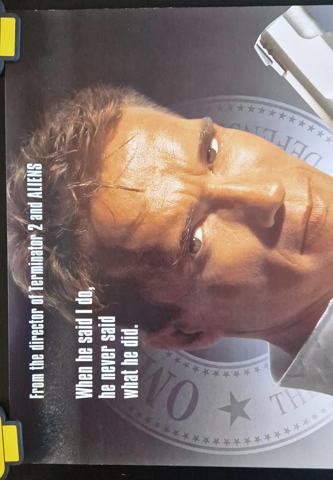 True Lies 1994 VHS Video Store Promo Poster, image 2