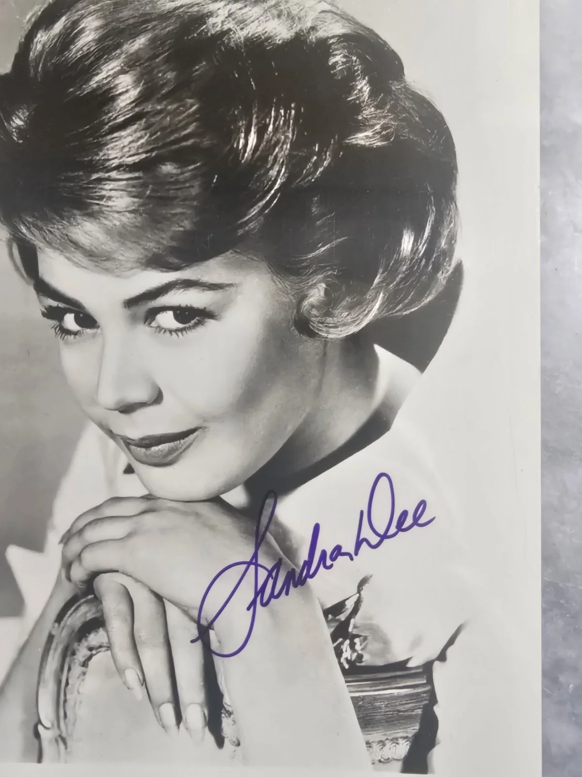 Sandra Dee Signed Photo 1950s Hollywood Actress, image 2