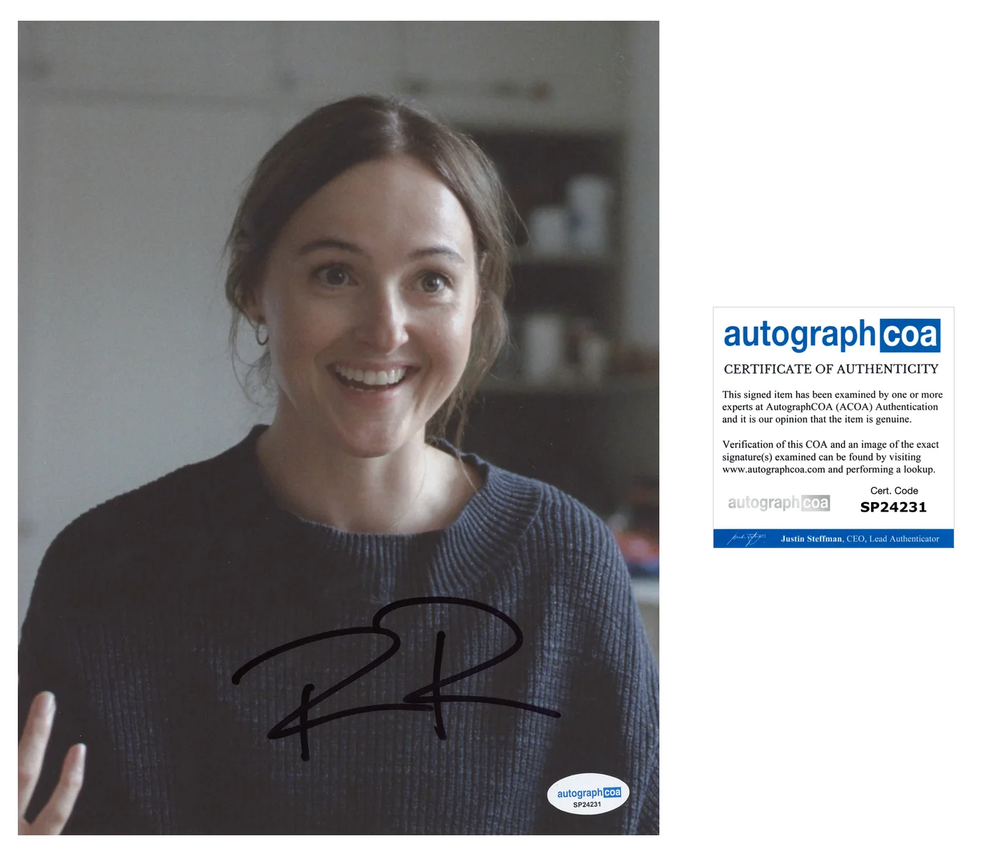 Renate Reinsve — Renate ReinsveSigned Autographed SENTIMENTAL VALUE 8x10 Photo ACOA A