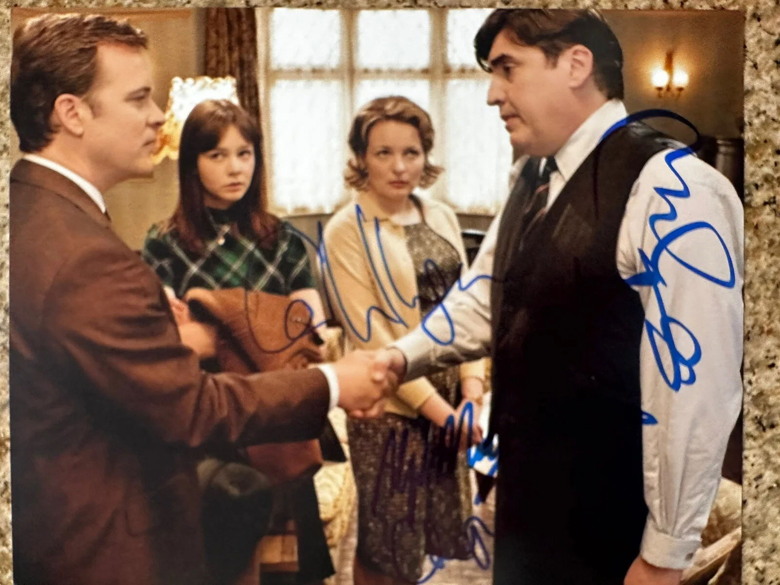 Carey Mulligan — Carey Mulligan, Alfred Molina, Peter Sarsgaard, Cara Seymour signed photo