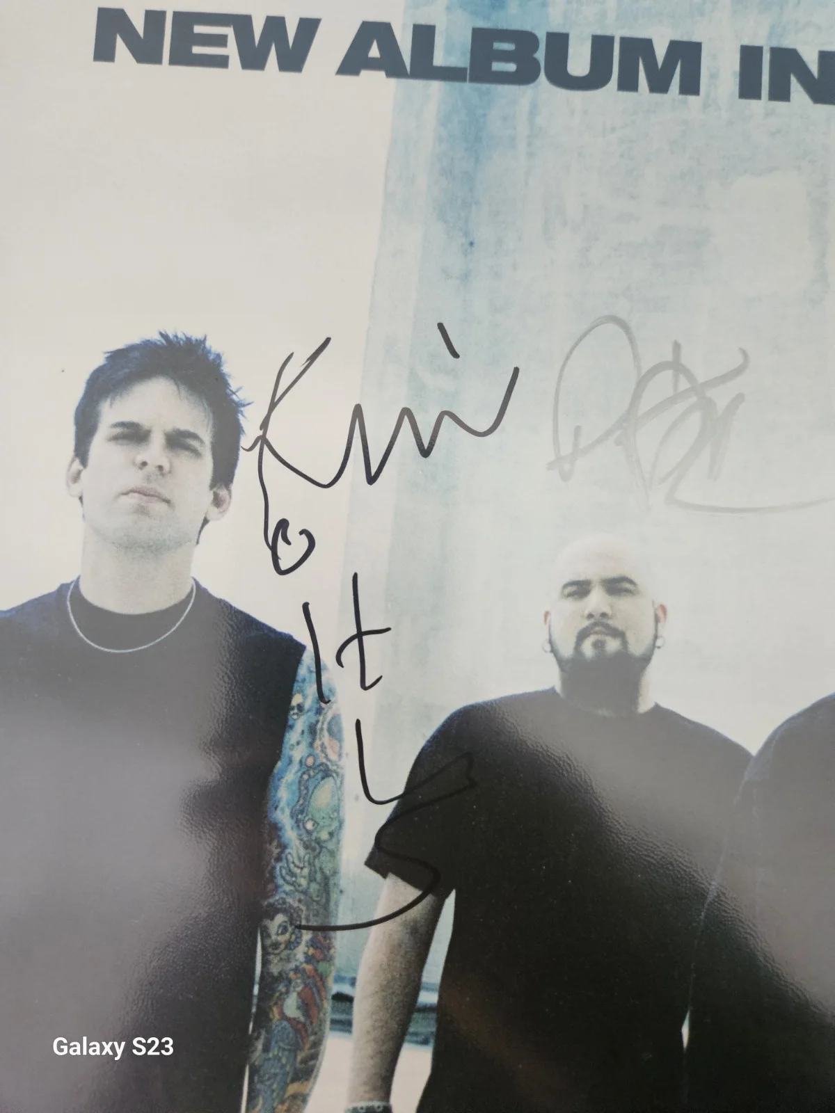 Adema Signed 5 Original Members Unstable 15x21.5 Promo Poster Marky RARE! KORN, image 3