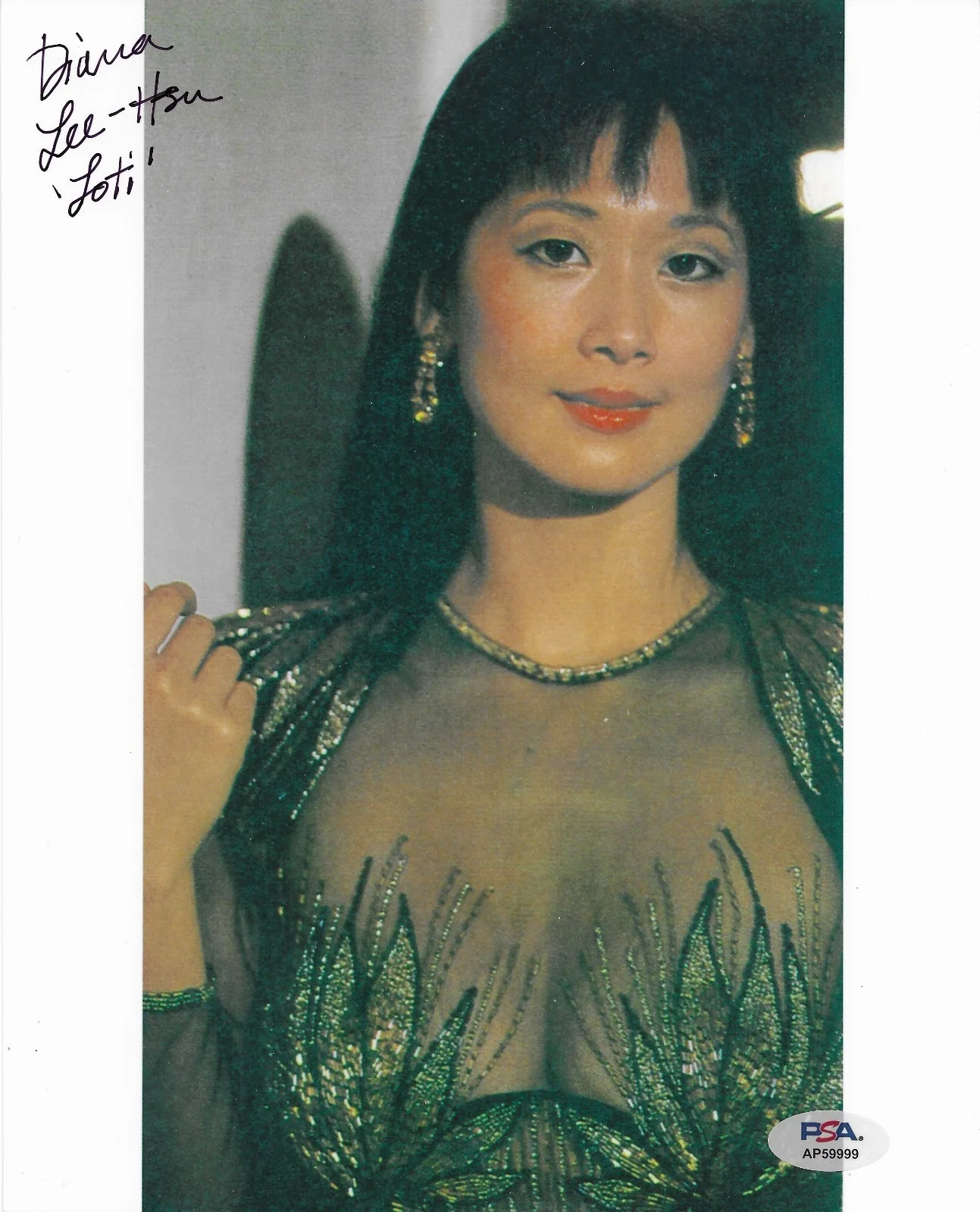 Diana Lee-Hsu — Diana Lee-Hsu PSA/DNA Signed 8x10 Photo Autographed 007 License to Kill Playboy