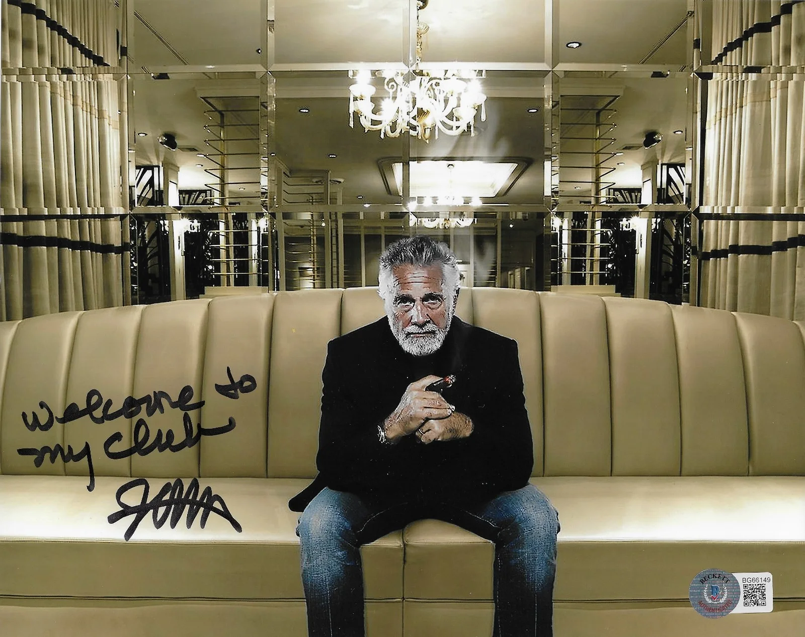 Jonathan Goldsmith — Jonathan Goldsmith Signed 8x10 Photo BAS Dos Equis XX Most Interesting Man 49