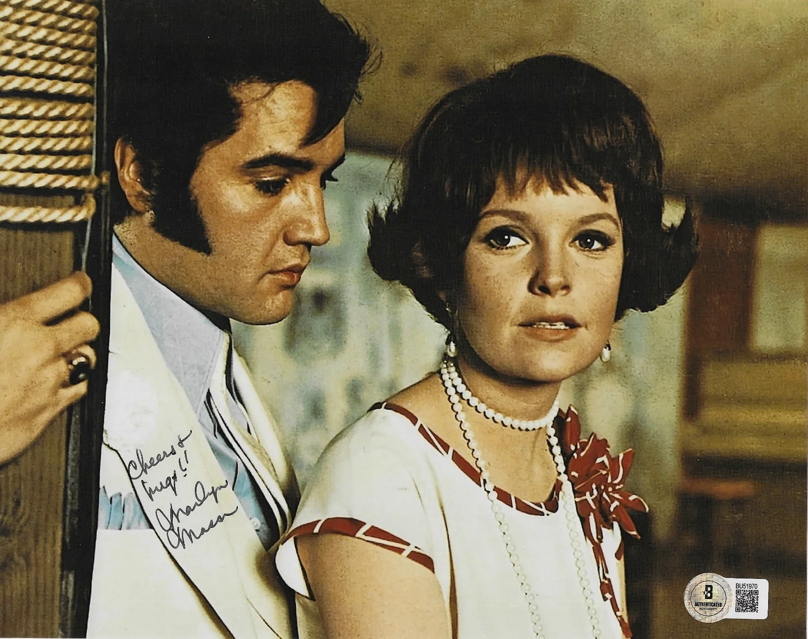 Marlyn Mason — Marlyn Mason Signed 8x10 Photo BAS Autographed The Trouble with Girls w/Elvis