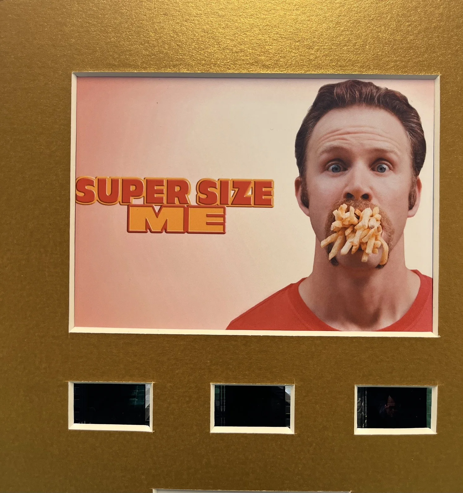 SUPER SIZE ME. 35mm Film Cell MOUNTED DISPLAY, image 3