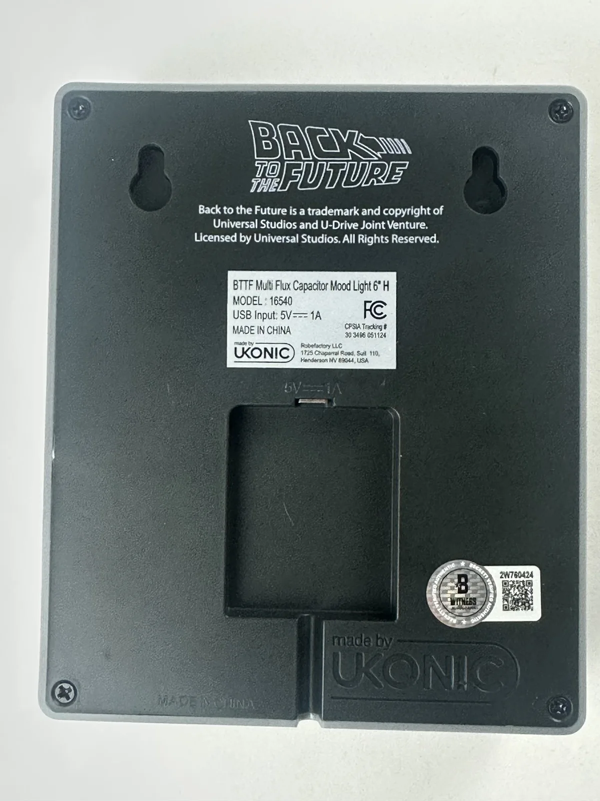 Michael J. Fox — Michael J. Fox signed Flux Capacitor Back to the Future Autograph BAS 424, image 2