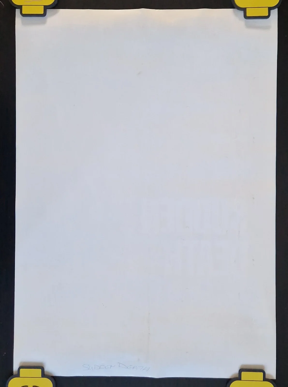 Sudden Death 1995 VHS Video Store Promo Poster – A2, image 4