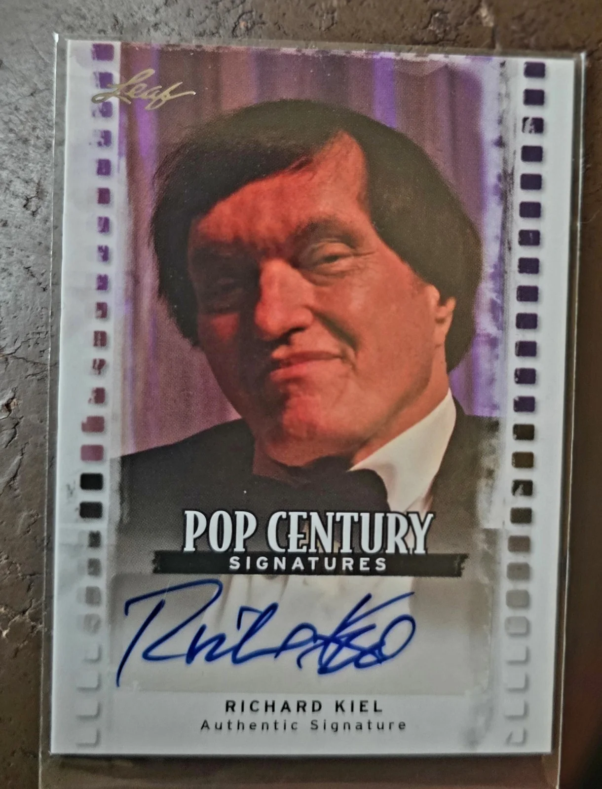 Richard Kiel — 2011 Pop Century Signatures Richard Kiel Auto Signed Card JAWS Moonraker Bond