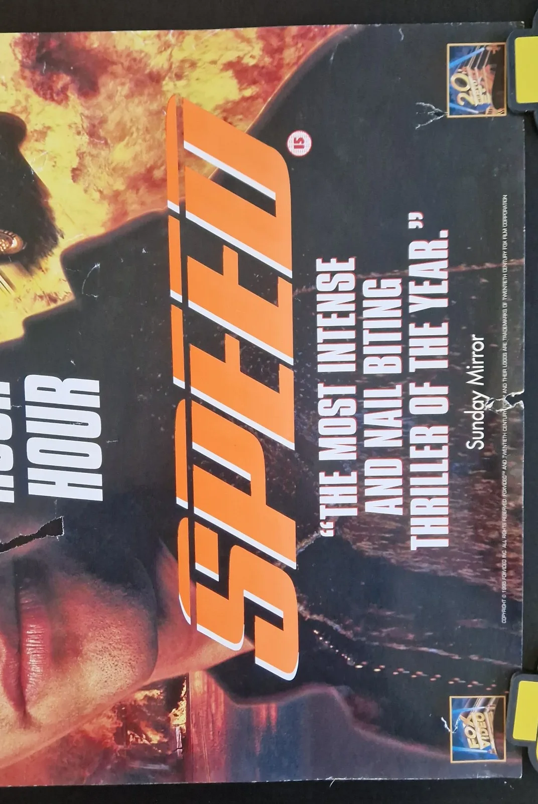 Speed 1994 VHS Video Store Promo Poster – A2, image 3