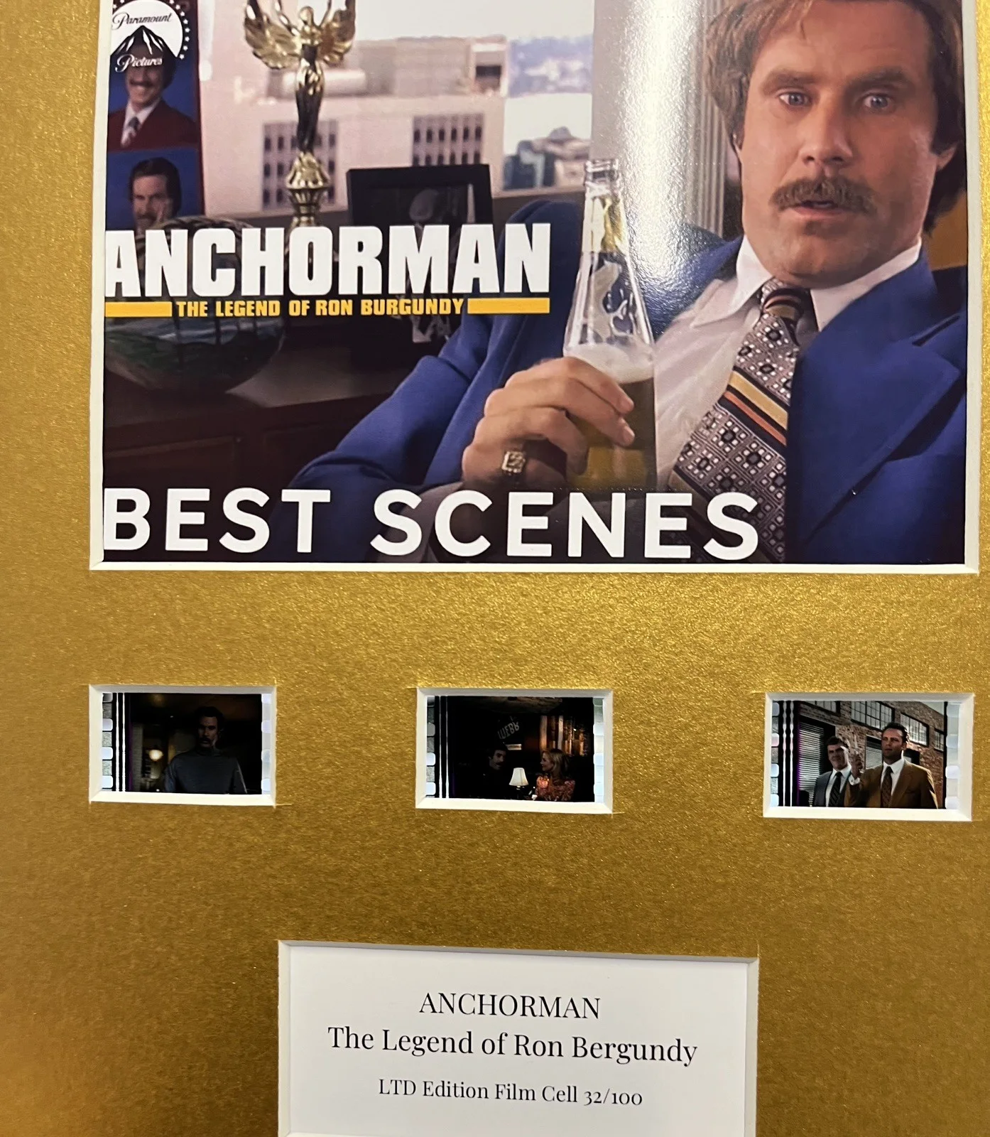 ANCHORMAN. 35mm Film Cell MOUNTED DISPLAY, image 3