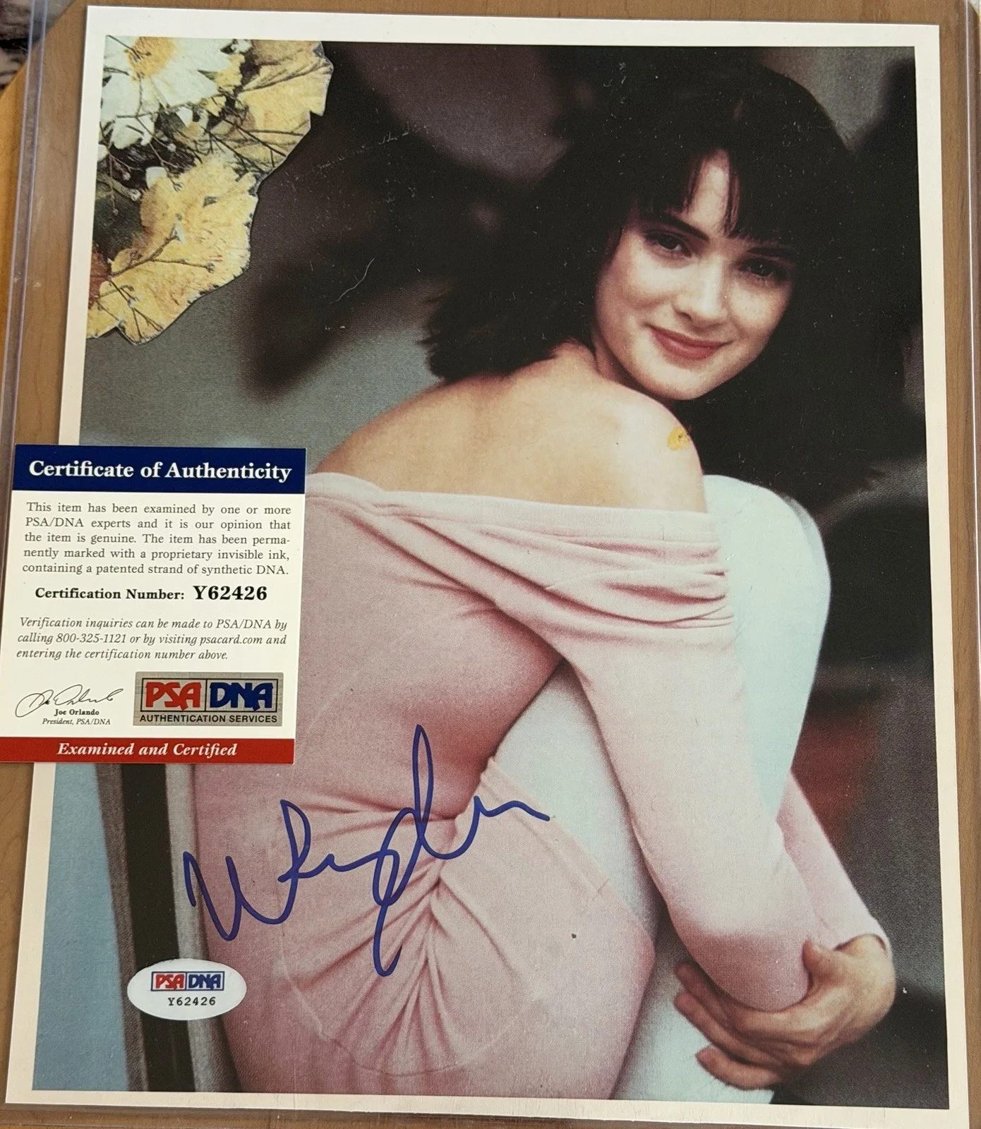 Winona Ryder — Winona Ryder Signed PSA/DNA Certified Autograph 8X10 Great Photo Rare Auto!!