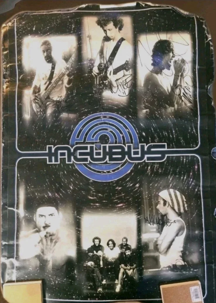 Incubus Autographed Signed 24x36 Poster 2001 All 5 Dirk Brandon +3"Morning View, image 2