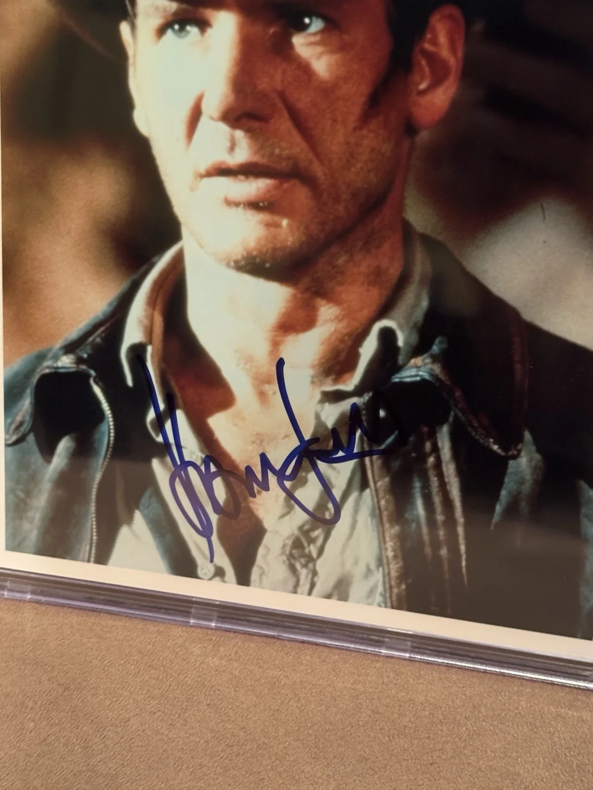 Harrison Ford — Harrison Ford Signed Raiders of the Lost Ark Photograph Beckett Slab, изображение 2