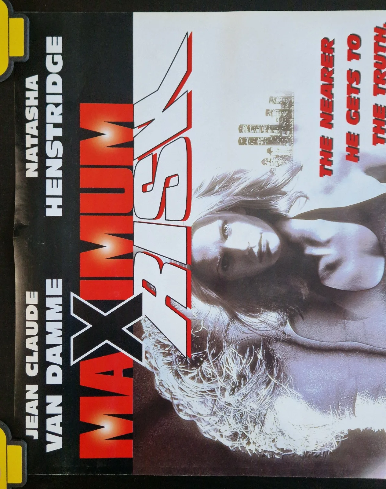 Maximum Risk 1996 Dual Side VHS Video Store Promo Poster – A2, image 5
