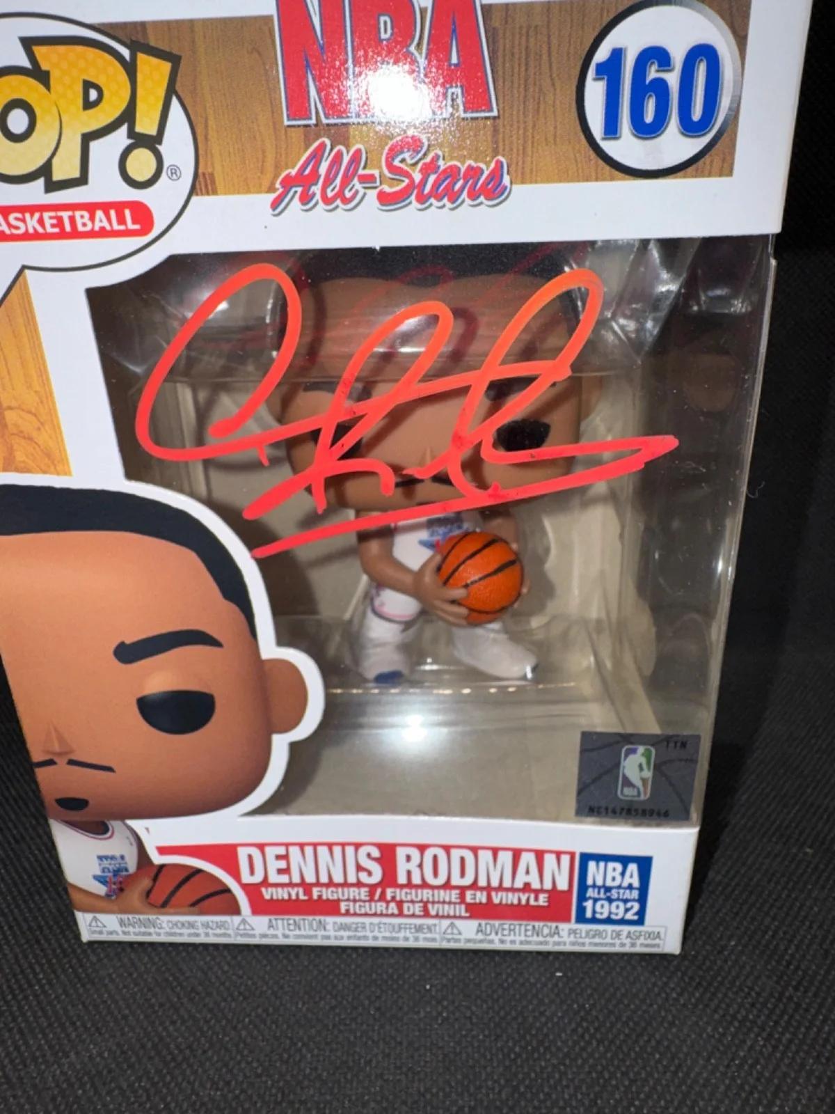 JAVONTE GREEN — DENNIS RODMAN signed auto NBA ALL-STARS FUNKO POP FIGURE #160 w/ COA BECKETT, изображение 2