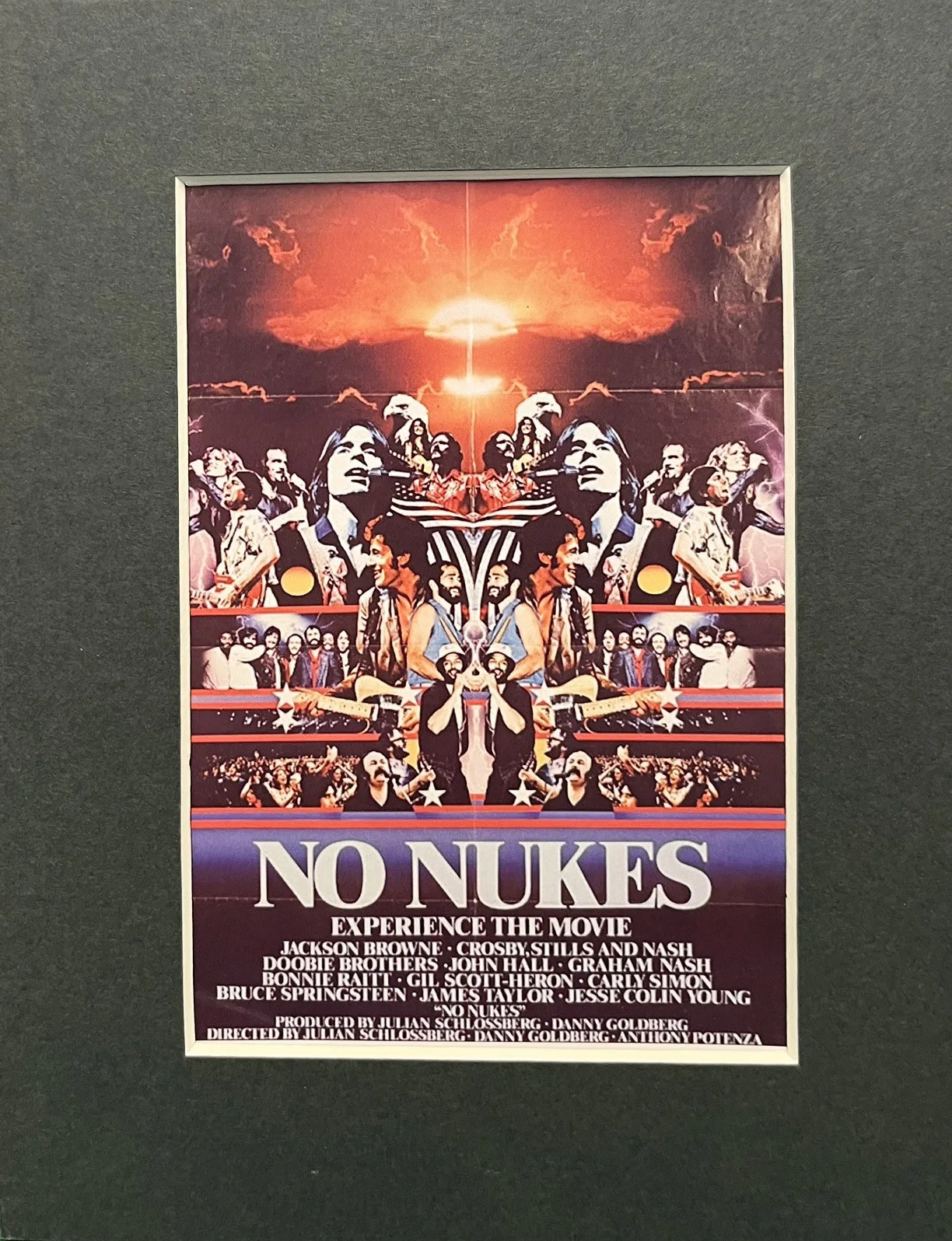 NO NUKES Jackson Browne . . 35mm Film Cell Mounted Display, image 2