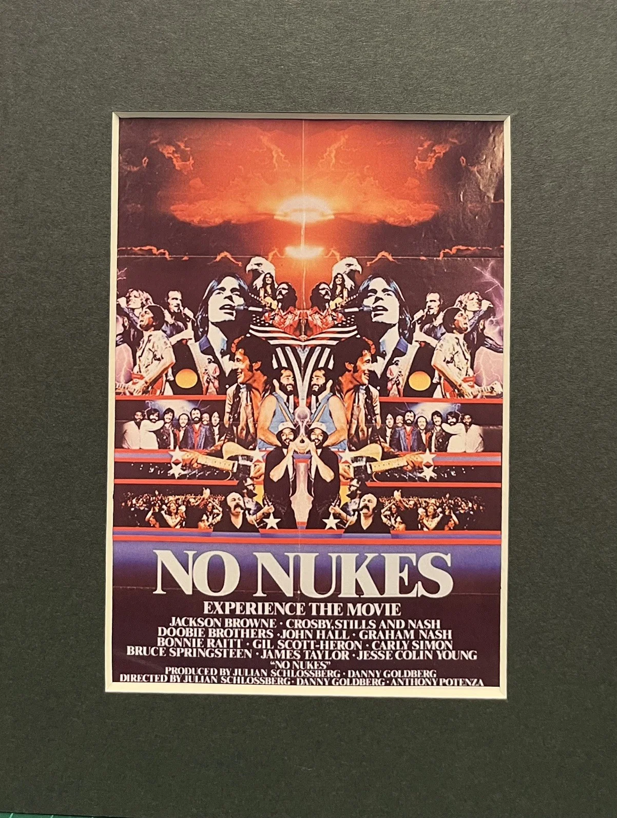 NO NUKES Jackson Browne . . 35mm Film Cell Mounted Display, image 4