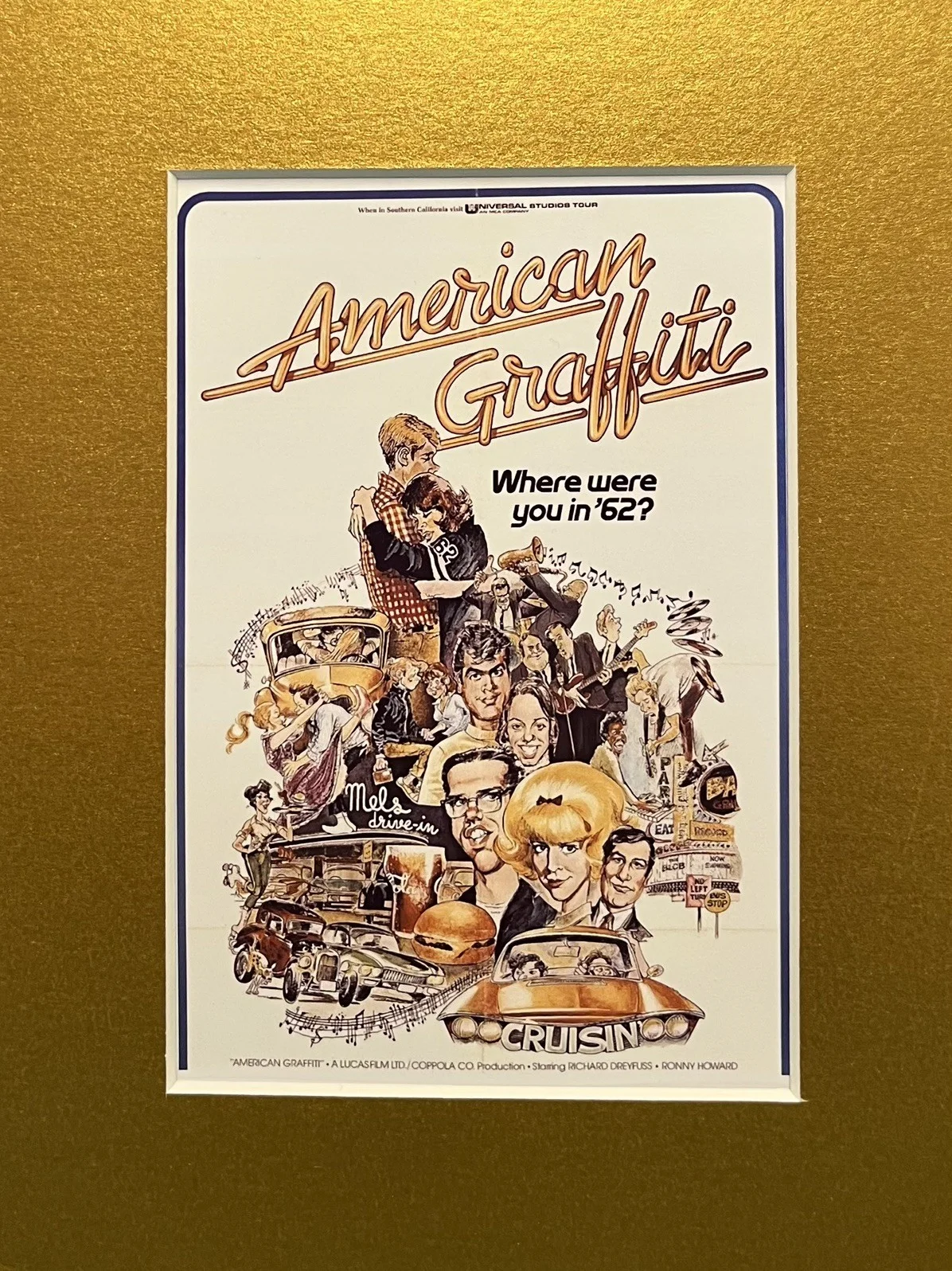 AMERICAN GRAFFITI . . 35mm Film Cell Mounted Display, image 2