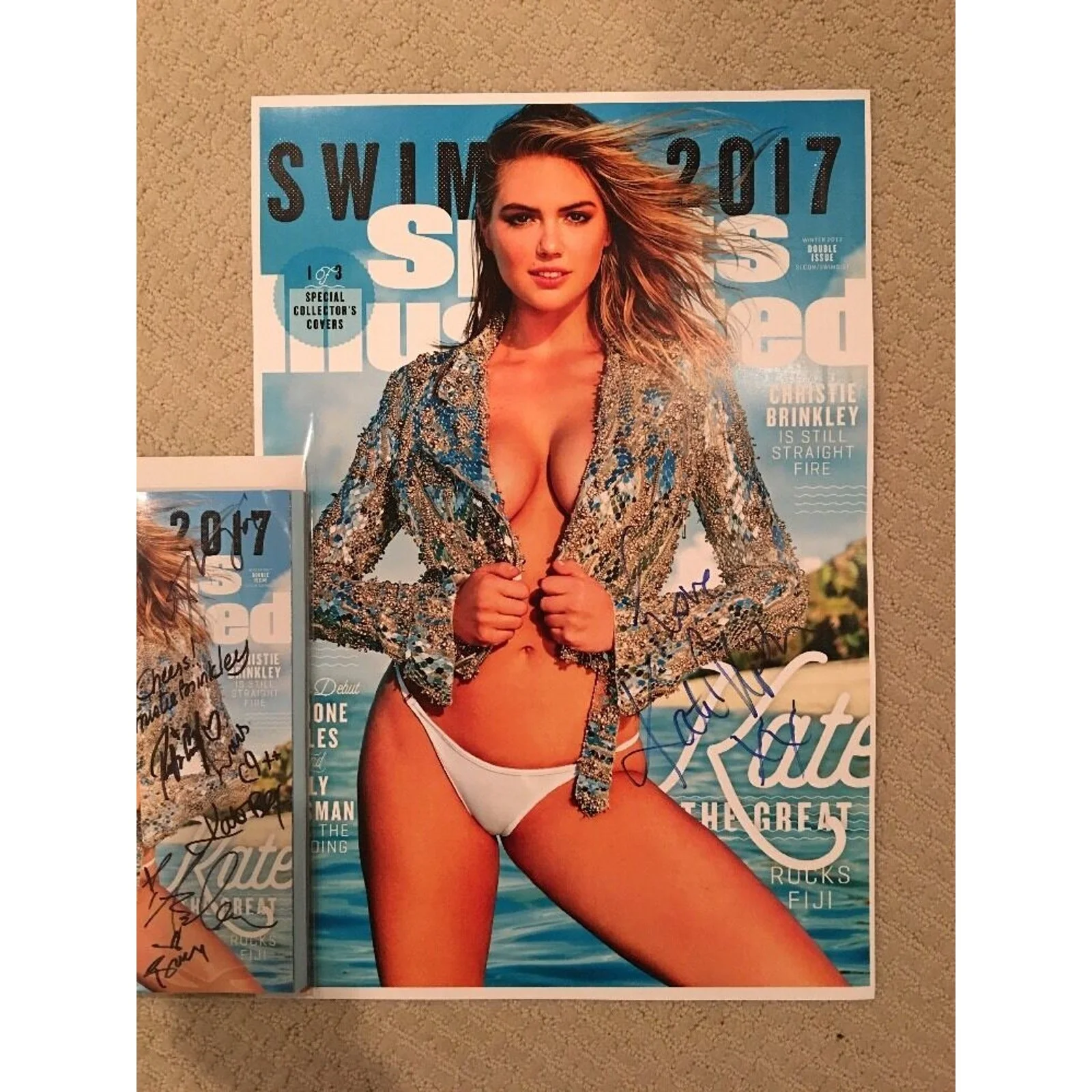Kate Upton Autographed Signed Sports Illustrated Swimsuit Poster Beckett C14592, изображение 3