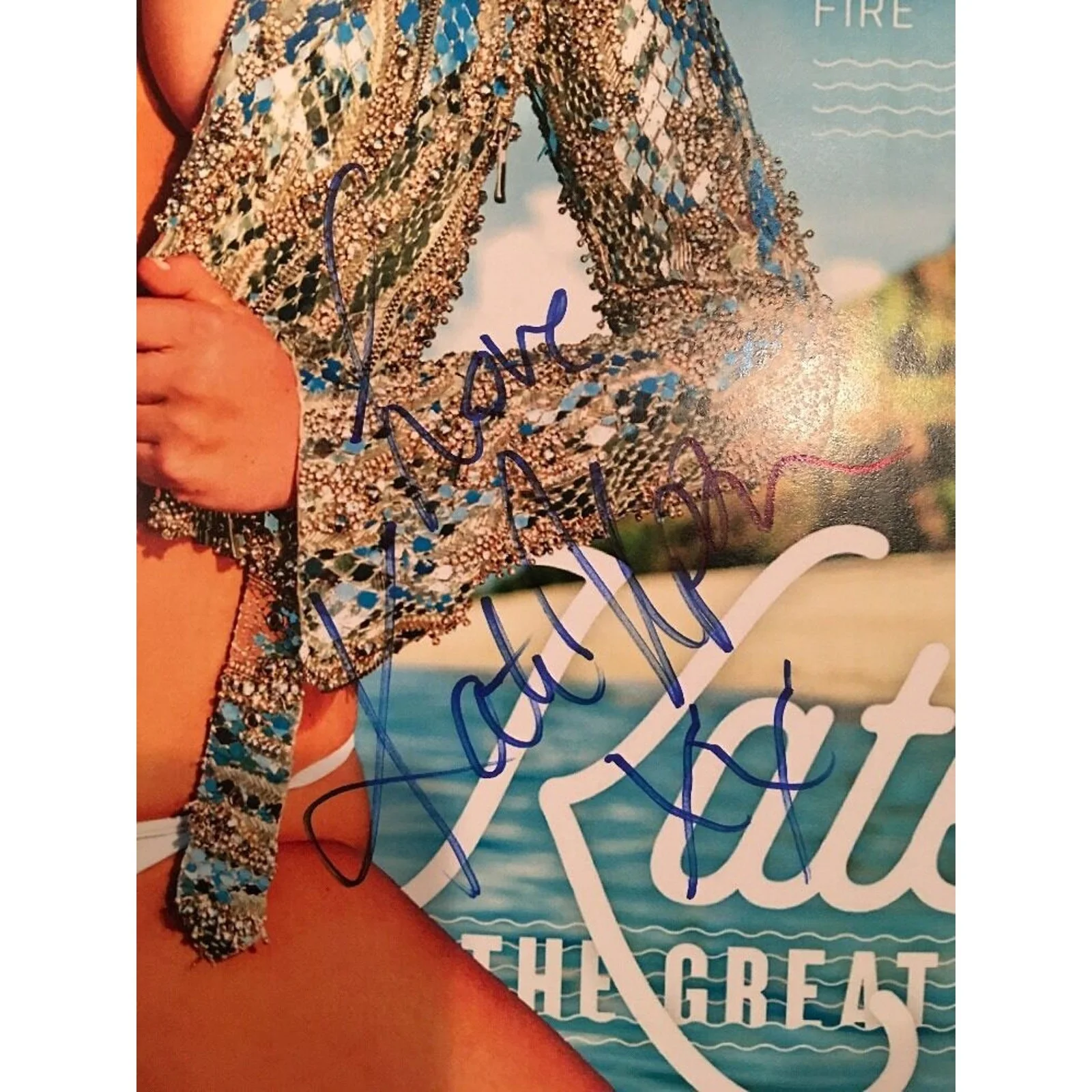 Kate Upton Autographed Signed Sports Illustrated Swimsuit Poster Beckett C14592, изображение 4