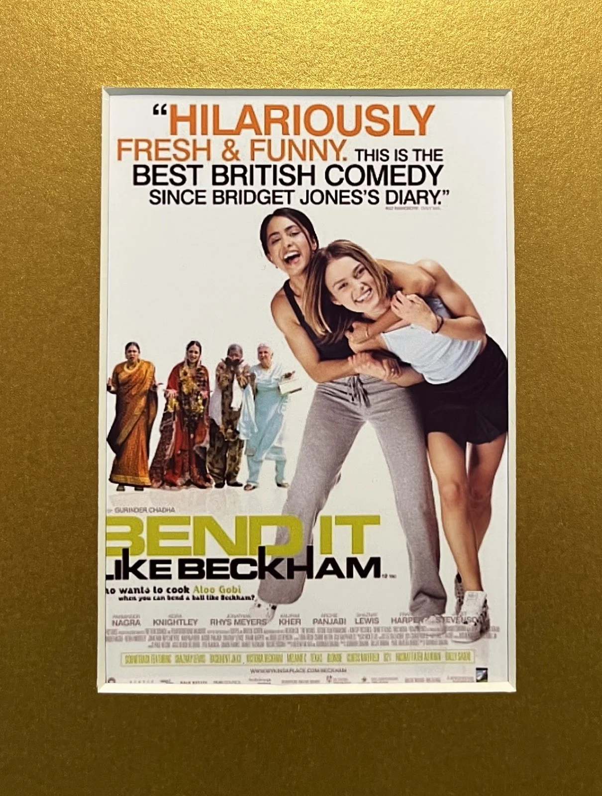BEND IT LIKE BECKHAM. . 35mm Film Cell Mounted Display, image 2