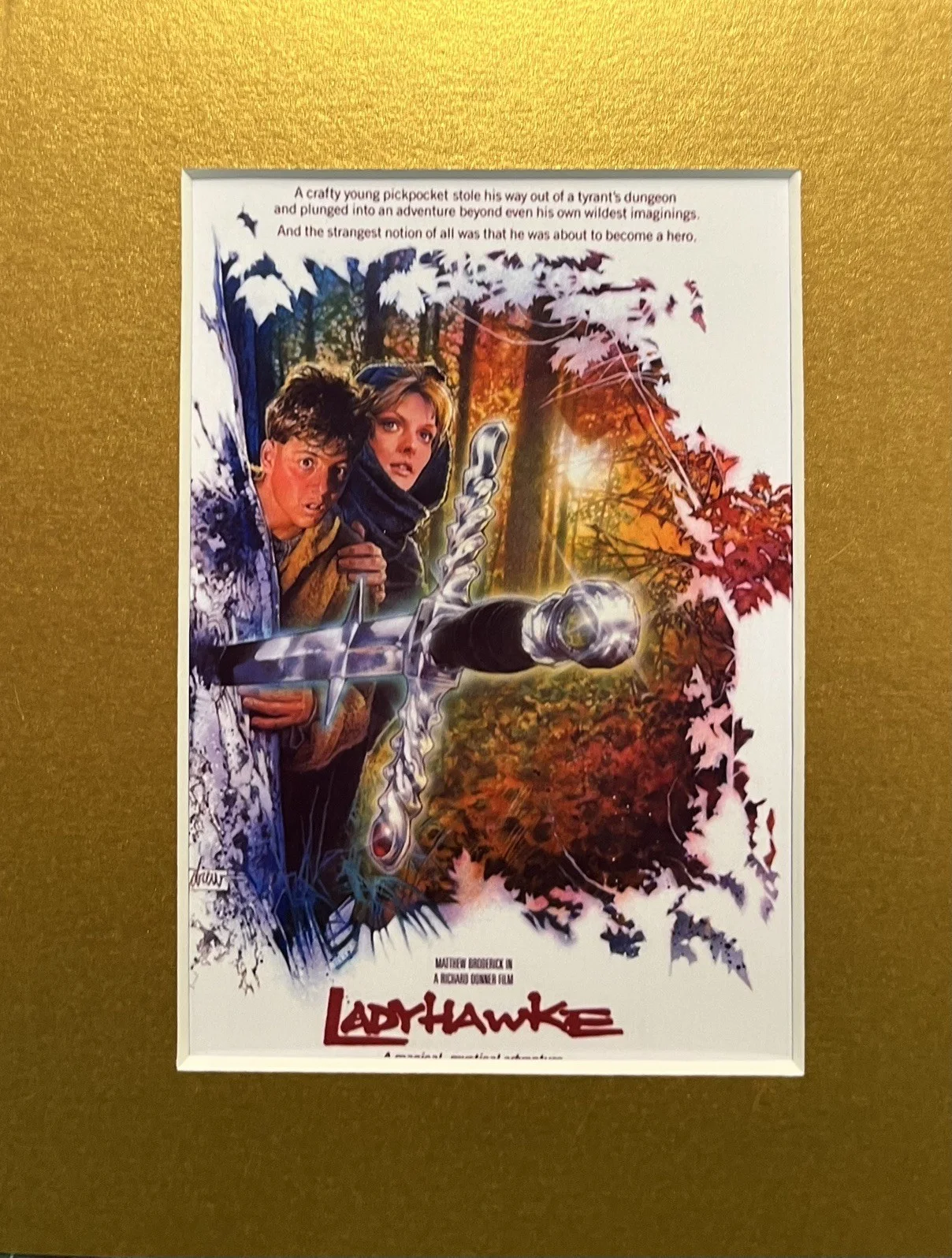 LADYHAWKE. . 35mm Film Cell Mounted Display, image 2