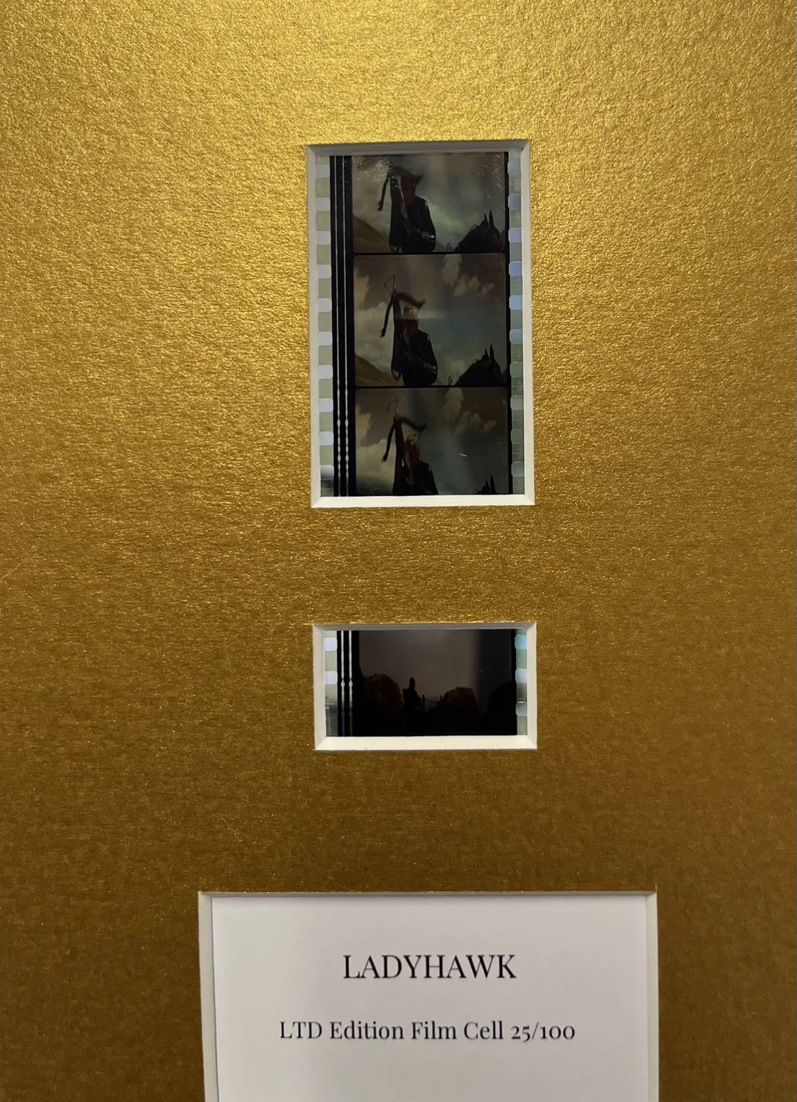 LADYHAWKE. . 35mm Film Cell Mounted Display, image 3