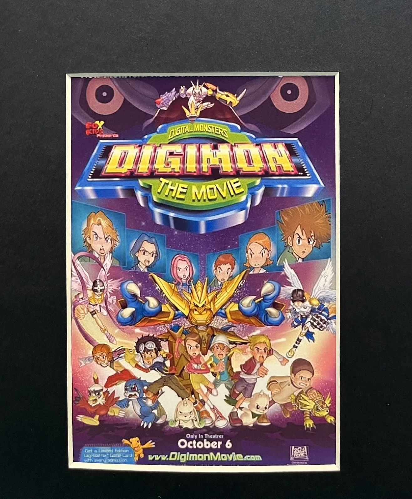 DIGIMON THE MOVIE . 35mm Film Cell Mounted Display, изображение 3