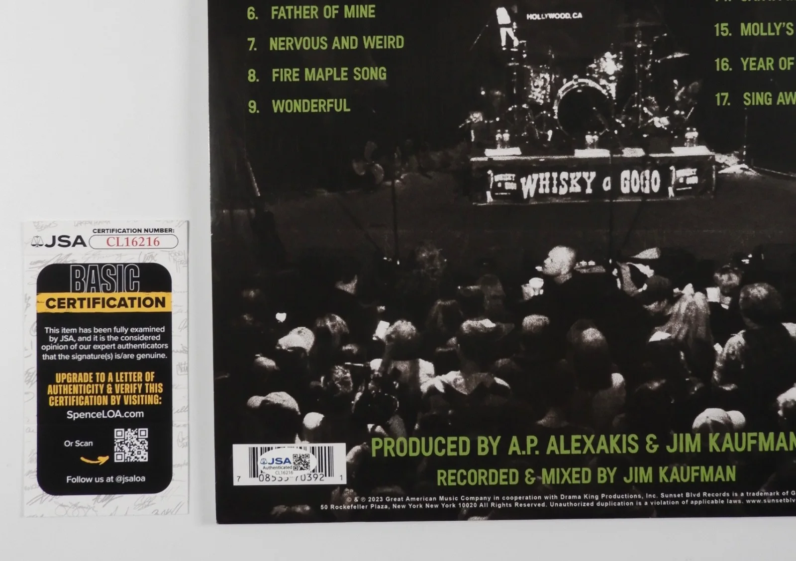 Everclear JSA Signed Autograph Record Album Vinyl Art Alexakis Live, изображение 4