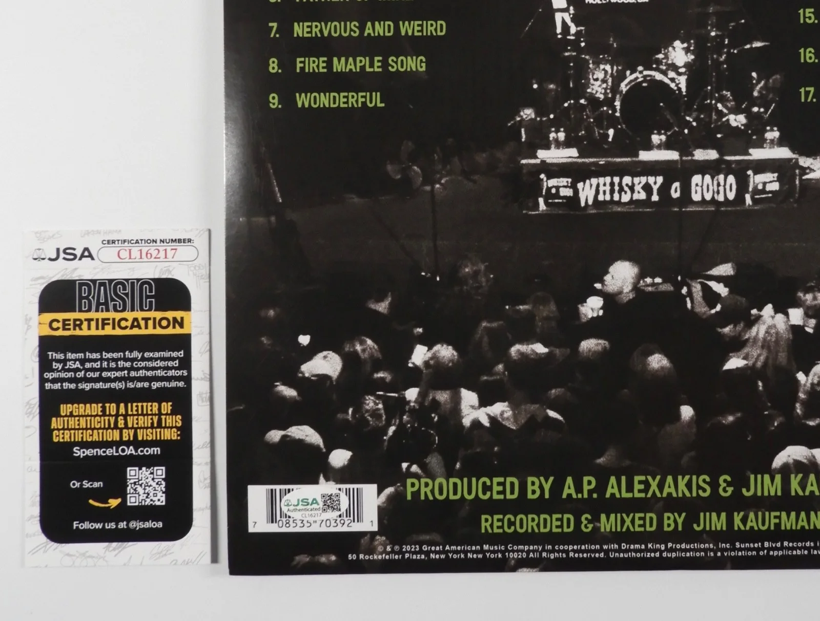 Everclear JSA Signed Autograph Record Album Vinyl Art Alexakis Live, image 4