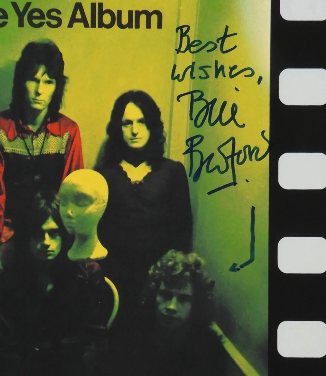 Bill Bruford YES JSA Signed Autograph Album Record Vinyl The Yes Album, image 2