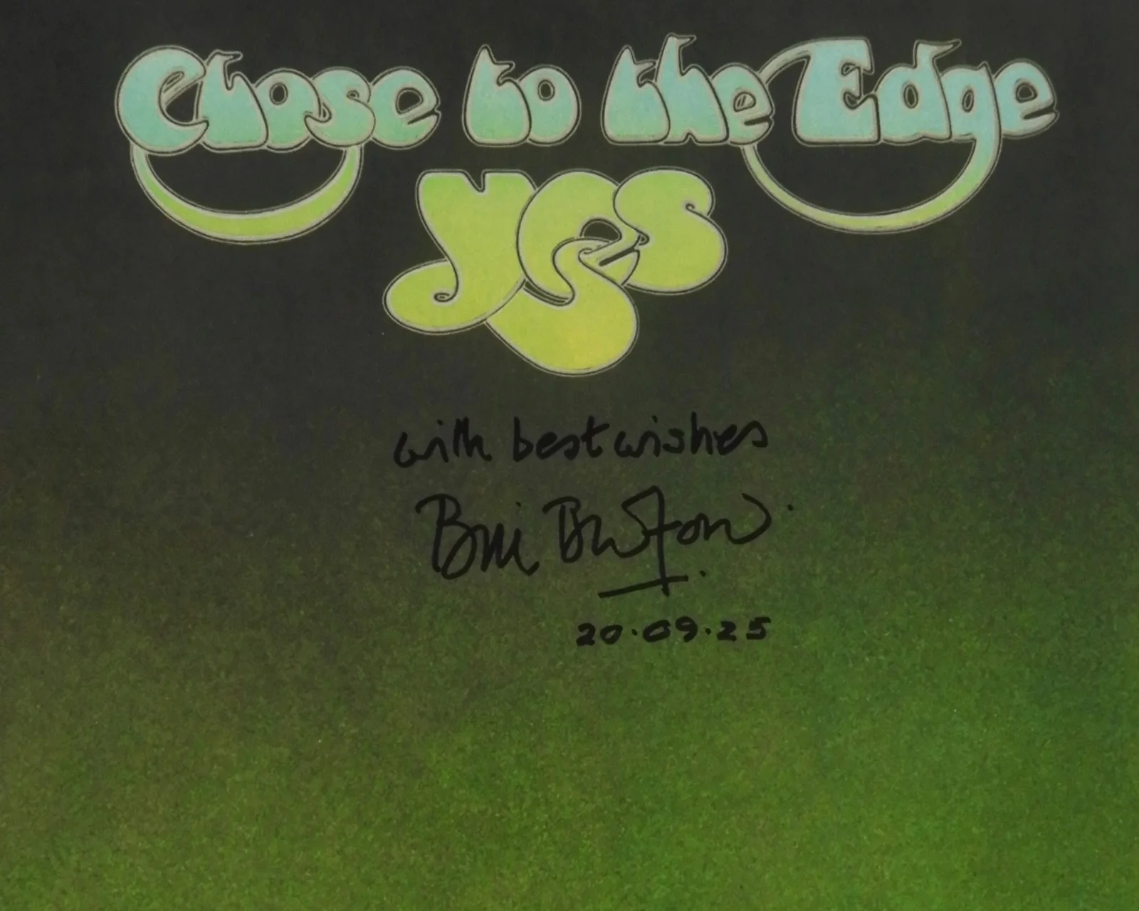 Bill Bruford YES JSA Signed Autograph Album Record Vinyl Close To The Edge, изображение 2