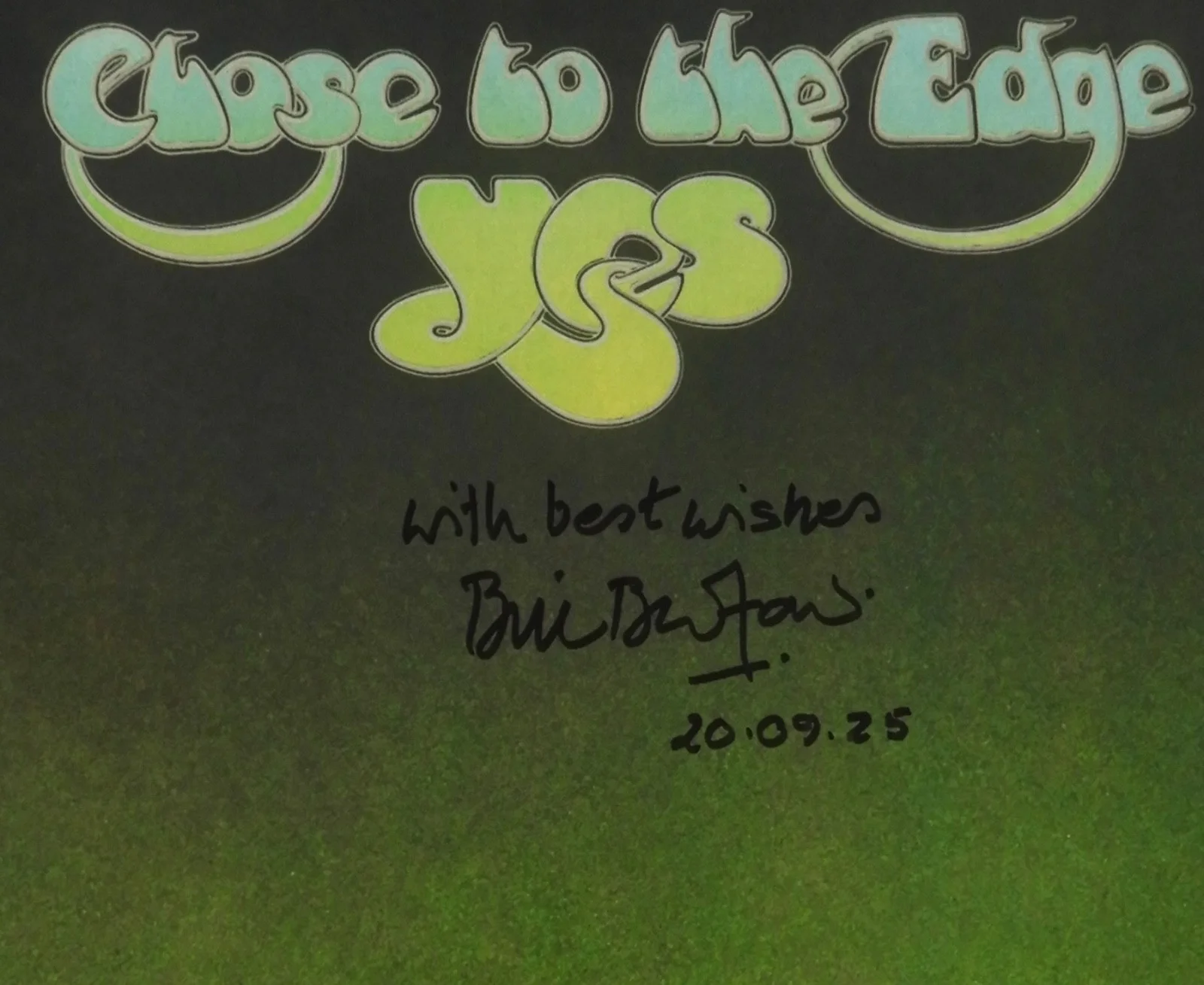 Bill Bruford YES JSA Signed Autograph Album Record Vinyl Close To The Edge, изображение 2