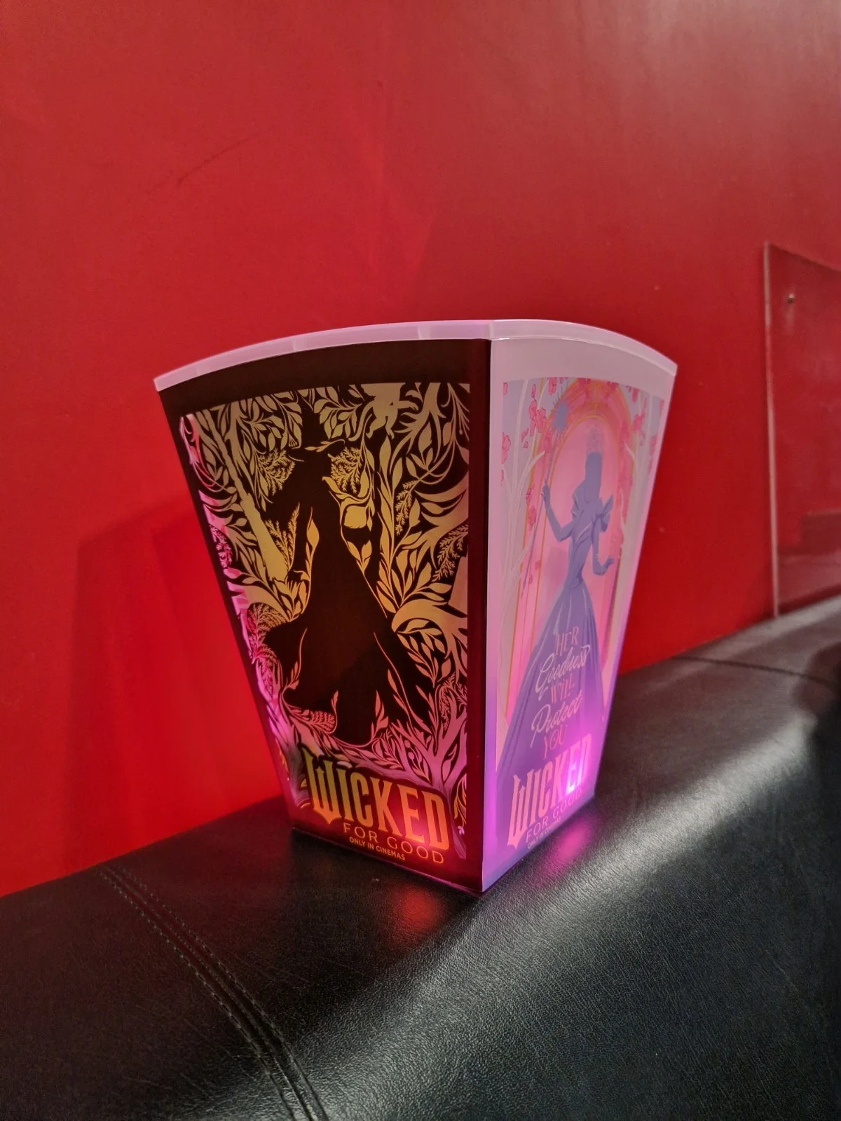 Wicked for Good Cineworld Limited Edition Light Up Popcorn Bucket Elphaba glinda, image 4